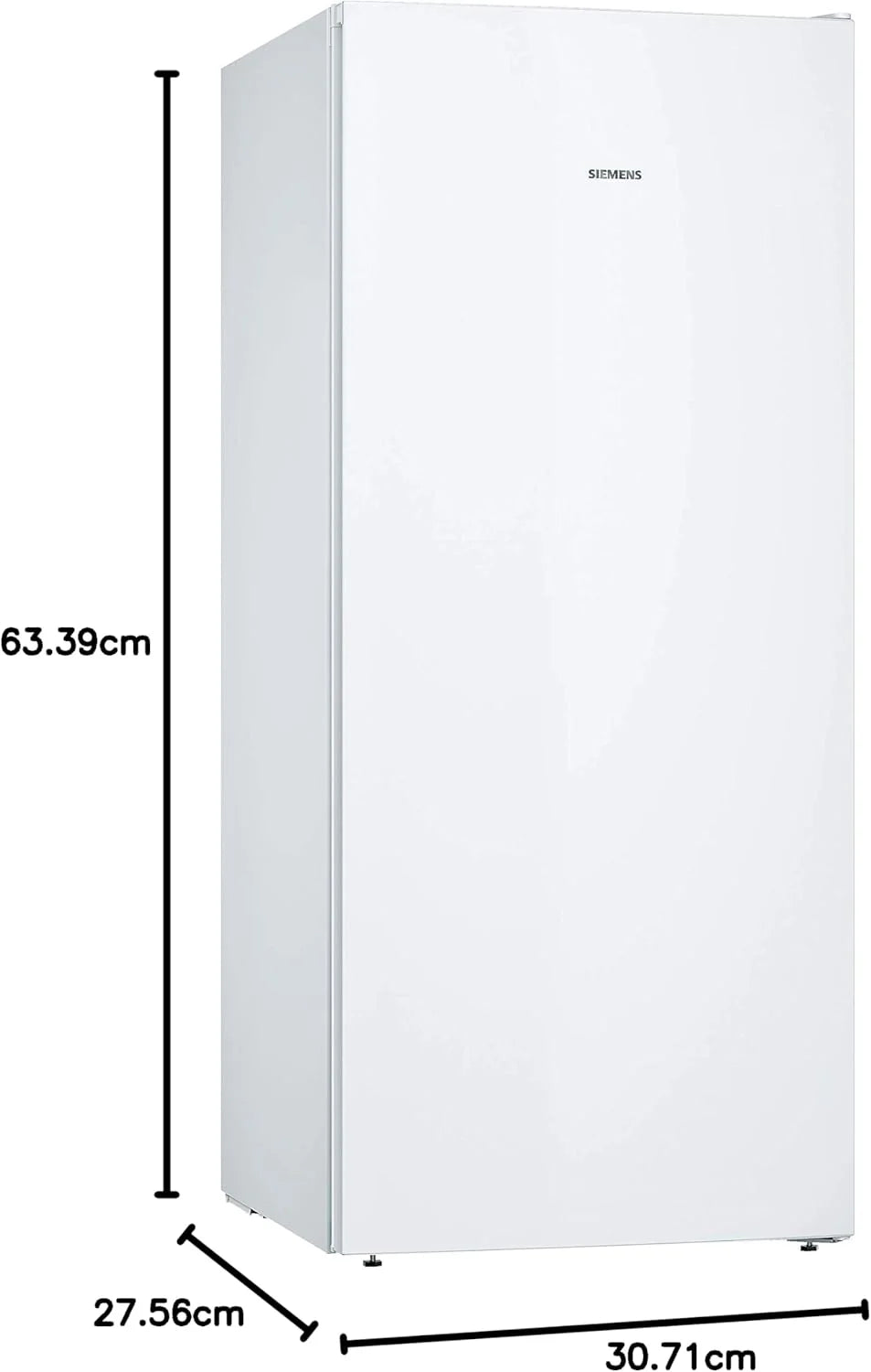 Siemens GS54NAWCV iQ500 Gefrierschrank, 176 x 70 cm, 327 L, noFrost nie wieder abtauen, bigBox Platz für großes Gefriergut, varioZone flexible Glas-und Schubladen, Weiß