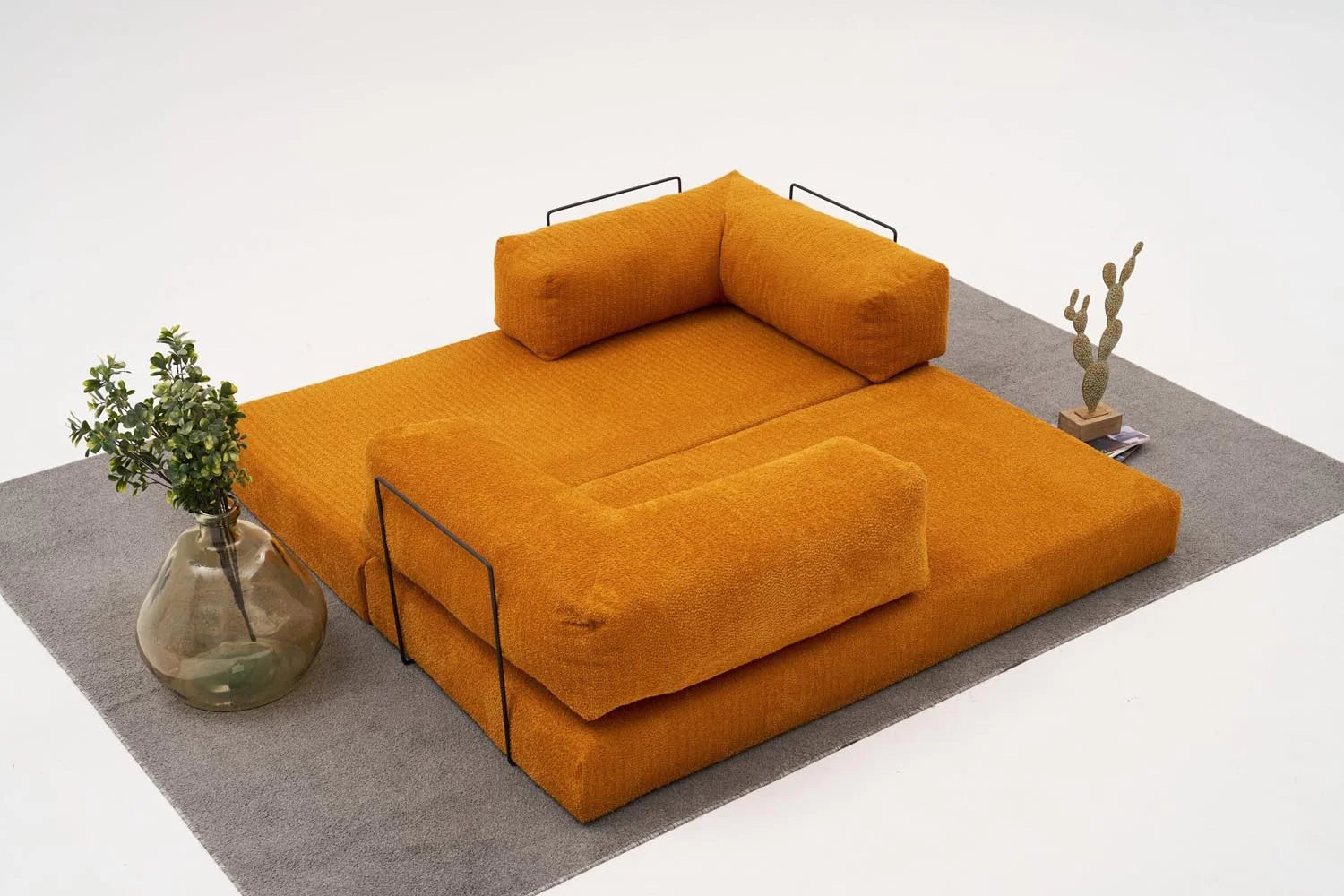 Comfort 3er Sofa - Orange