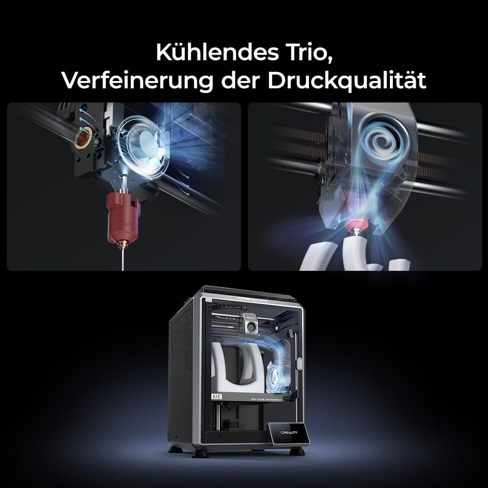 Creality K2 Plus Combo 3D-Drucker, 16-Farben Multimaterial-Druck, 350³mm XXL-Bauraum, Servo-Direktantrieb, Dual-KI-Kameras, Ultra-Leise