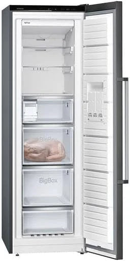 Siemens GS58NDWDP, iQ500 Freistehender Gefrierschrank, 191 x 70 cm, 366 L, noFrost, bigBox, LED-Innenbeleuchtung, superFreezing, varioZone für anpassbaren Gefrierraum, freshSense