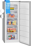 Bomann Gefrierschrank | Tiefkühlschrank | Freezer | Nutzinhalt 168 Liter | wechselbarer Türanschlag | 4 Sterne Gefrierraum | GS 7340 inox