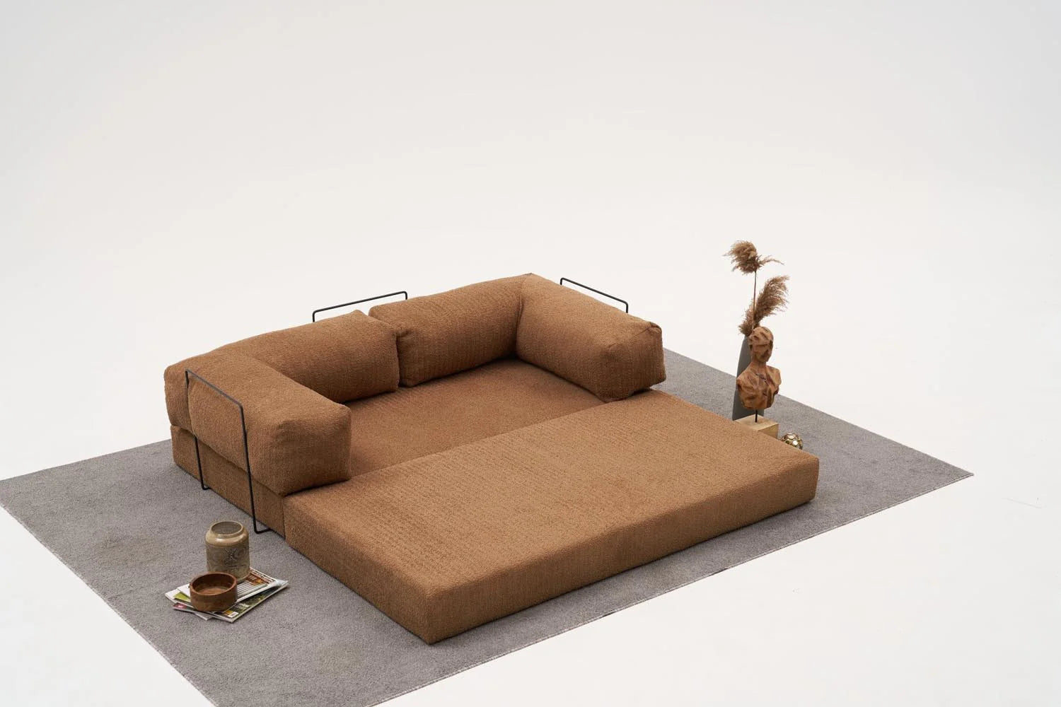 Comfort 3er Sofa - Braun